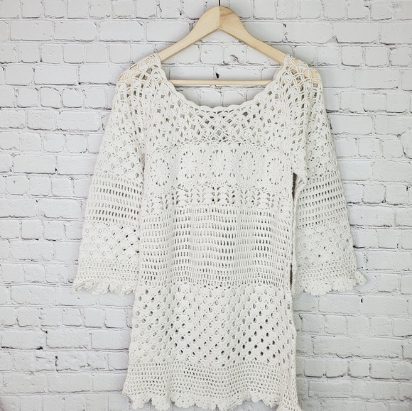Lucky Brand open knit boho sweater - Picture 3 of 4